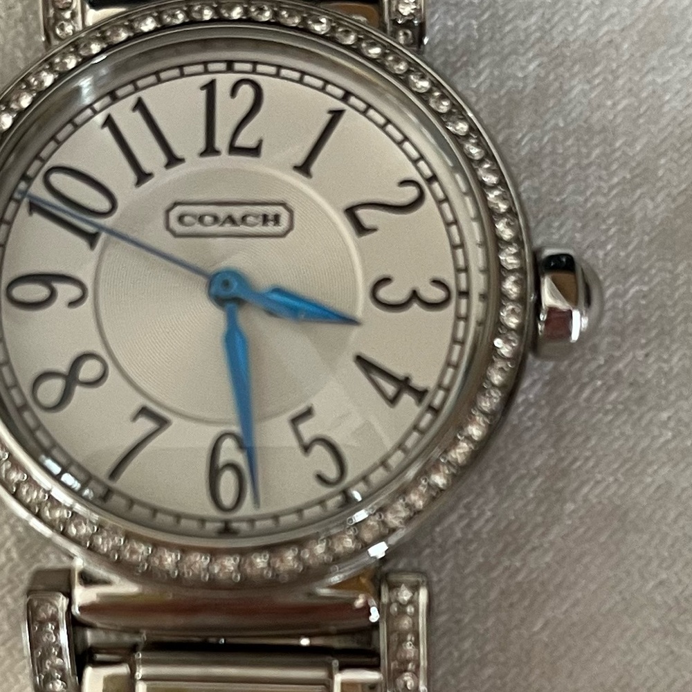 Coach silver watch